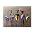 זול ציורים אבסטרקטיים-ציור שמן צבוע-Hang מצויר ביד אופקי חיות אומנות פופ מודרני ללא מסגרת פנימית / בד מגולגל