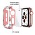 cheap Smartwatch Case-case for apple watch series 6/5/4/se 40mm with built in tempered glass screen protector hd clear shockproof slim bumper hard pc full protective cover for iwatch series 6/5/4/se(rose marble)