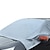billige Bilovertræk-r-3909-1 bilrude snedæksel til bil frontrude isdæksbeskytter vandtæt bilrude solskærm halvdæksel med krog og stropper passer til de fleste bil suv