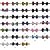 preiswerte Halsbänder, Geschirre und Leinen für Hunde-Katze Hund Krawatte / Fliege Nylon Zufällige Farben