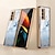 voordelige Samsung Case-telefoon hoesje Voor Samsung Galaxy Achterkant Z Fold 4/3/2/1 Beplating Stofbestendig Eenzijdig Lijnen / golven Marmer Gehard glas