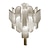abordables Lámparas de araña únicas-Lámpara de techo de 60 cm borlas plateadas montaje empotrado lujo moderno acero inoxidable metal 110-120v 220-240v