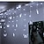 baratos Mangueiras de LED-3,5 m forma de borboleta led tira de luz 96 led cortina de gelo luzes de cortina de casamento de natal lâmpada de decoração de quarto 110v 220v ue plug us plug