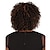 tanie Peruki najwyższej jakości-brązowe peruki dla kobiet peruka syntetyczna afro kręcone asymetryczna peruka krótkie czarne włosy syntetyczne damski modny design wykwintne wygodne czarne