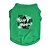 economico Vestiti per cani-Cane T-shirt Lettere &amp; Numeri Vacanze Casual Abbigliamento per cani Blu Verde Costume Terylene XS S M L