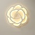 olcso Tompítható mennyezeti lámpák-42/52 cm rózsa alakú led mennyezeti lámpa romantikus egyszerű modern hálószoba főszoba világítás nappali világítás virág design