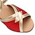 abordables Zapatos de baile para niños-Chica Zapatos de Baile Latino Zapatos de danza Rendimiento Interior Satén Tacones Alto Talón grueso Adolescente Adulto Negro Rojo Marrón