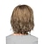 abordables perruque plus âgée-Perruques blondes pour femmes coupe lutin perruque synthétique moelleux court argent gris perruques avec une frange ombre cheveux perruques naturel mat perruques