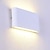 cheap Outdoor Wall Lights-Outdoor Outdoor LED Wall Lamp Waterproof Modern Simple Wall Lamp Courtyard Corridor Living Room Bedroom Bedside Ultra Thin 12W Back Wall Lamp