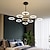 cheap Chandeliers-6/8/10 Heads LED Pendant Light Molecular Chandelier Ring Shape Adjustable Simple Modern Nordic Light Luxury Style Living Room Bedroom Dining Room Restaurant