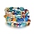 Недорогие браслеты4-Бохо многослойные нерегулярные агатовые бусины очаровательные браслеты для женщин винтажные нефритовые каменные мужские браслеты браслеты для йоги этнические украшения (красочные)