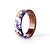 levne Šperky-jedinečný ručně vyrobený dřevěný prsten s tyrkysovou a červenou řasou uvnitř transparentní pryskyřičný prsten nejlepší dárek pro její velikost 7.5