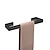 abordables Sets de accesorios de Baño-Accesorio de baño soporte de papel higiénico/gancho para albornoz y barra de toalla individual de baño nuevo diseño de acero inoxidable montado en la pared negro mate