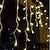 abordables Enchufe eléctrico-Elegante Recepción de Boda Fiesta Luces de Cuerda LED Icicle - 3M x 1M 120 LEDs Impermeables para Exterior con 8 Modos Garland para Patio Jardín y Decoración de Ventanas