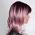 cheap Synthetic Trendy Wigs-Synthetic Wig Curly With Bangs Wig Short Brown Purple Synthetic Hair Women&#039;s Fashionable Design Ombre Hair Exquisite Brown Purple