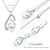 billige Smykkesett-smykkesett forgylt faux perle anheng halskjede dingle øreringer ørestikker gaver til kvinner