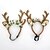cheap Dog Clothes-Cat Dog Hair Accessories Reindeer Party Cosplay Carnival Winter Dog Clothes Brown Costume Plush Fabric S M L