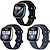 cheap Fitbit Watch Bands-3 PCS Watch Band for Fitbit Versa 3 Sense Soft Silicone Replacement  Strap Women Men Waterproof Sport Band Wristband