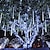 billige LED-stringlys-ledende fallende regnlys 11,8 tommer 8 rør 144 ledede regnfalllys istapp snø meteor dusjlys til jul bryllupsfest ferie hage dekorasjon