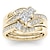preiswerte Ringe-3 Stück Bandring Ring For Damen Geschenk Abiball Verabredung Strass Aleación