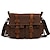 رخيصةأون حقائب الساعي-Men&#039;s Unisex Shoulder Messenger Bag Laptop Bag Crossbody Bag Canvas Daily Black Khaki Brown Coffee