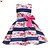 cheap Party Dresses-girls floral lace flower girl fancy princess summer dress short sleeve 2-10year, blue, 6-7 years