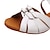 baratos Sapatos de Dança Infantis-Para Meninas Sapatos de Dança Latina Sapatos de Dança Espetáculo Interior Ensaio / Prática Estilo simples Palmilha mais macia Salto Grosso Fivela Branco Vermelho