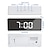 cheap Smart Appliances-LED Light Mirror Alarm Clock with Dimmer Nap Temperature Function for Office Bedroom Travel Digital Clock Home Decor