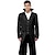 cheap Medieval-Gothic Vintage Punk &amp; Gothic Medieval Steampunk Tuxedo Tailcoat Frock Coat Plague Doctor Plus Size Men&#039;s Cosplay Costume Coat