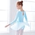 Χαμηλού Κόστους Ρούχα για μπαλέτο-φόρεμα μπαλέτου που αναπνέει φιόγκος(οι) Ruching split joint απόδοση προπόνησης κοριτσιών με μακριά μανίκια ψηλό spandex