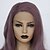 baratos Syntetiske parykker med blonder-Synthetic Lace Front Wig Wavy Body Wave Side Part Lace Front Wig Short Lavender Synthetic Hair 24 inch Women&#039;s Synthetic Easy dressing New Arrival Purple