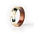 Χαμηλού Κόστους Κοσμήματα-μοναδικό χειροποίητο ξύλινο δαχτυλίδι με τιρκουάζ και κόκκινα φύκια με διαφανή δαχτυλίδι από ρητίνη, καλύτερο δώρο για το μέγεθος της 7.5