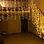 abordables Enchufe eléctrico-Elegante Recepción de Boda Fiesta Luces de Cuerda LED Icicle - 3M x 1M 120 LEDs Impermeables para Exterior con 8 Modos Garland para Patio Jardín y Decoración de Ventanas