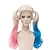 Недорогие Парики к костюмам-Харли Квинн женский длинный светлый парик с двумя вьющимися хвостиками розовый и синий для Харли Квинн аниме косплей многоцветные парики волос Лолиты