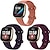 levne Shlédnout pásy pro Fitbit-3 ks Chytré hodinky pro Fitbit Versa 3 / Smysl Fitbit Versa 3 Fitbit Sense Silikon Chytré hodinky Popruh Prodyšné Sportovní značka Výměna, nahrazení Náramek
