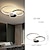 billige Dæmpbart loftlys-2/4 hoveder led loftslys cirkel form klynge design loftslampe nordisk moderne enkel stil stue hjem luksus soveværelse kontor restaurant lys kan kun dæmpes med fjernbetjening