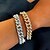 cheap Bracelets &amp; Bangles-Women&#039;s Bracelet Cuban Link Wave Fashion Trendy Alloy Bracelet Jewelry Silver / Gold For Party Evening Birthday