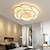 cheap Dimmable Ceiling Lights-42/52 cm Rose Shaped LED Ceiling Light Romantic Simple Modern Bedroom Main Room Lighting Living Room Lighting Flower Design