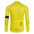 cheap Women&#039;s Cycling Clothing-WECYCLE Women&#039;s Men&#039;s Long Sleeve Cycling Jersey Winter Yellow Solid Color Bike Jersey Top Mountain Bike MTB Road Bike Cycling Breathable Quick Dry Sports Clothing Apparel / Stretchy / Athletic