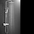 levne Venkovní sprchové baterie-sprchová baterie, systém dešťové sprchové hlavice / sada termostatických směšovacích ventilů - součástí dodávky je ruční sprcha výsuvná dešťová sprcha moderní galvanicky pokovený vnější keramický