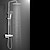 cheap Outdoor Shower Fixtures-Shower Faucet,Rainfall Shower Head System / Thermostatic Mixer valve Set - Handshower Included pullout Rainfall Shower Contemporary Electroplated Mount Outside Ceramic Valve Bath Shower Mixer Taps