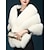 cheap Faux Fur Wraps-Short Sleeve Shawls Faux Fur Fall Wedding / Party / Evening Women‘s Wrap With Lace / Solid