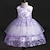 cheap Movie &amp; TV Theme Costumes-Princess Dress Party Costume Flower Girl Dress Girls&#039; Movie Cosplay Princess Purple / Yellow / Pink Dress Children&#039;s Day Masquerade Polyester