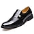 cheap Men&#039;s Slip-ons &amp; Loafers-Men&#039;s Oxfords Loafers &amp; Slip-Ons Dress Shoes Plus Size Leather Loafers Vintage Classic British Wedding Daily Office &amp; Career Patent Leather Brown punch Black punch Black Summer Fall