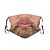 cheap Disposable Supplies-1 Pc Digital Printing Personalized Mask Face Funny Face Mask Dust Mask Breathable Adjustable Polyester Cotton Mask With Inner Core for Adult