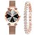 cheap Quartz Watches-top fashion luxury sliver bracelet multi-edge dial women&#039;s quartz watch gift set