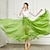 cheap Ballroom Dancewear-Ballroom Dance Skirts Ruching Bandage Pure Color Women&#039;s Performance Training High Chiffon