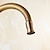 お買い得  キッチン用水栓金具-キッチン蛇口、アンティーク真鍮シングルハンドル1穴標準注ぎ口センターセット現代的な回転可能なキッチンタップ、コールドスイッチとホットスイッチ