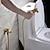 abordables Robinets pour bidet-Robinet de bidet pulvérisateur de bidet portatif, ensemble de pulvérisation de toilette Shattaf d&#039;eau de couche de luxe doré antique, pulvérisateur de nettoyage de couche en tissu pour bébé de salle de bain moyen-orient
