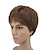 cheap Mens Wigs-Synthetic Wig Toupees Straight Pixie Cut Wig Short Light Brown Lace Synthetic Hair 8 inch Men&#039;s Heat Resistant Brown hairjoy